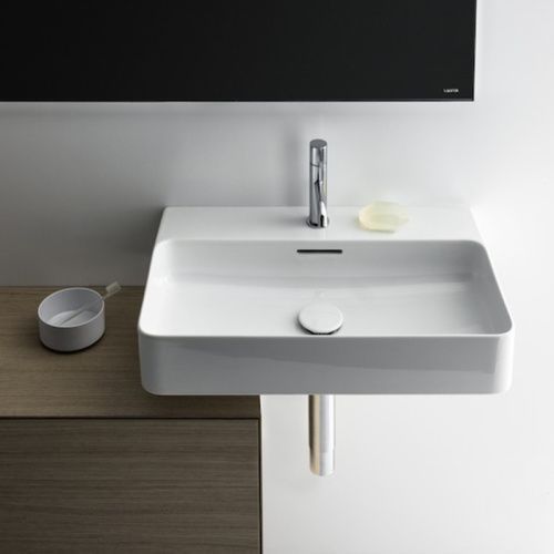 Раковина керамическая Laufen VAL 75 см 8.1028.5.000.104.1 подвесная цвет белый 1 отверстие под смеситель