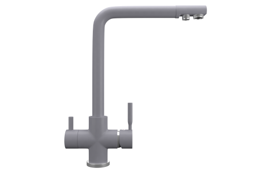 Смеситель для кухни Ulgran Quartz UQ-016-05 на мойку серый