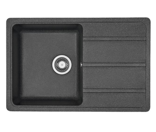 Кухонная мойка Aquaton Аманда 1A712832AD210 80х50 цвет черный