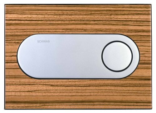 Клавиша смыва механическая Schwab Circle 5800815 цвет хром/коричневый