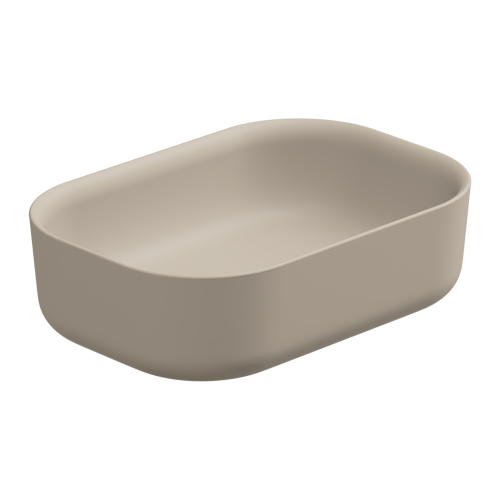 Раковина керамическая GSG Ceramic Design Hit! HILAVRE60034 60х40 накладная цвет бежевый без отверстий под смеситель