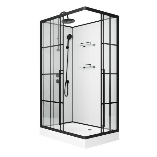 Душевая кабина Niagara Standart ST120/80/15QL/KL/BKT 120х80 прямоугольная без крыши ориентация левая