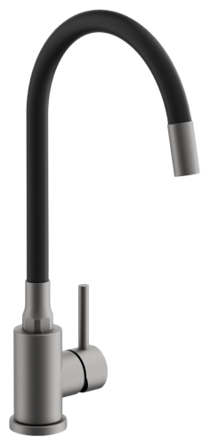 Смеситель для кухни BELZ B73810-3 на мойку оружейная сталь