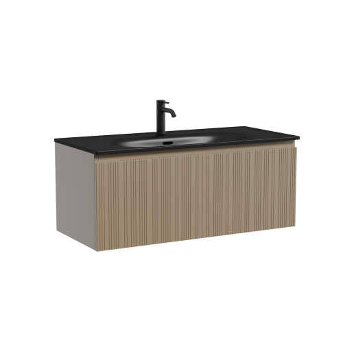 Тумба под раковину Sancos CODE CD100GB 100х50 подвесная цвет бежевый/серый