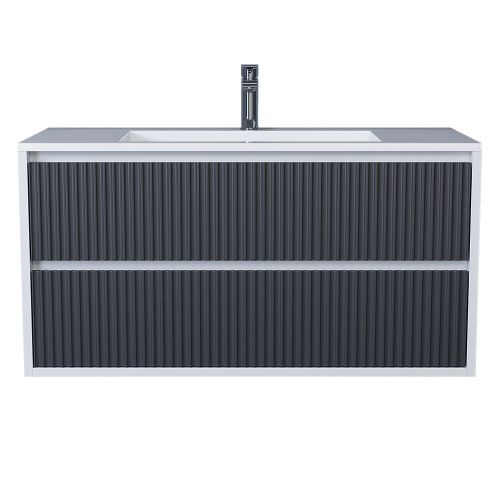 Тумба под раковину Uperwood Next Premium 3930205159 90х50 подвесная цвет серый/белый