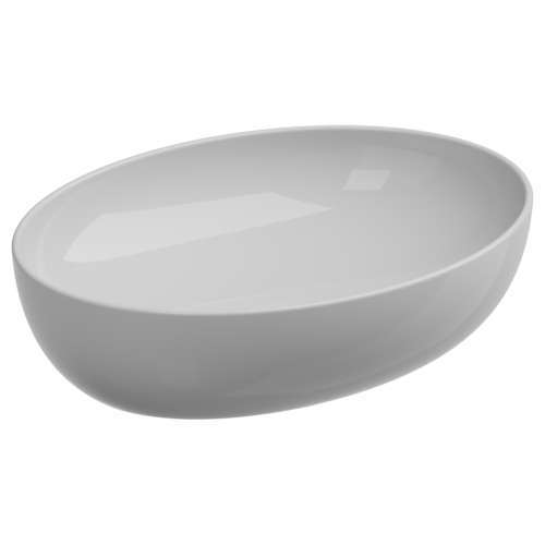 Раковина керамическая GSG Ceramic Design Easy EALAVOV55000 60х40 накладная цвет белый без отверстий под смеситель