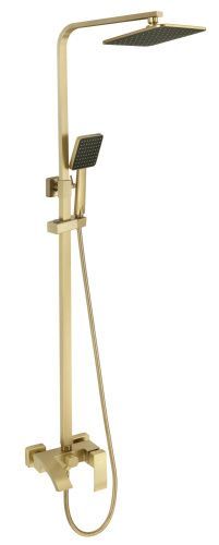 Душевая стойка Fmark FS8645C настенная цвет золото