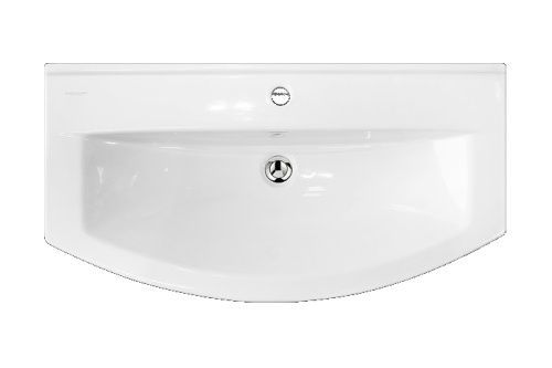 Раковина керамическая Sanita Luxe Best WB.FN/Best/85-C/WHT.G/S1 90х40 накладная цвет белый 1 отверстие под смеситель