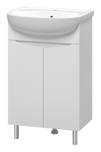 Тумба под раковину Misty Смайл Э-Сма01050-031Пр 50х30 напольная цвет белый