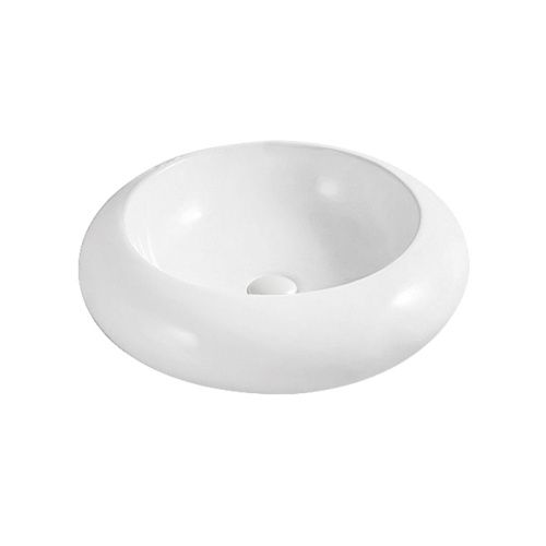 Раковина из сантехнического фаянса Azario AZ-3010 50х50 накладная цвет белый