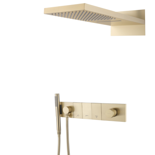 Душевая система Boheme Zodiac 132-MG встраиваемая в стену цвет золото