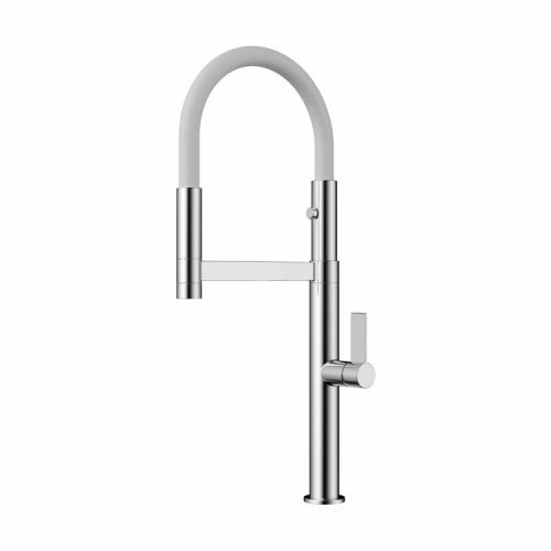 Смеситель для кухни Omoikiri Osaka 4994332 на мойку белый/хром