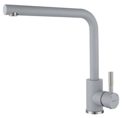 Смеситель для кухни Granfest QUARZ Z-5411 серый на мойку серый