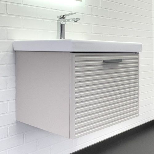 Тумба с раковиной Comforty Касабланка 00-00020108CF 60х50 подвесная цвет серый