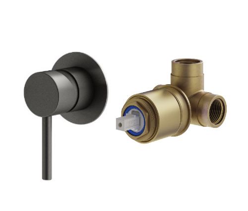 Смеситель для душа Plumberia Selection Ixo KITXO1135GR встраиваемый в стену графит