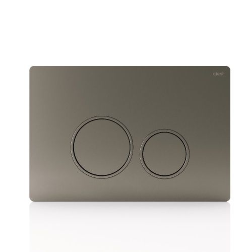 Клавиша смыва механическая Ctesi Round BK0202127 цвет серый