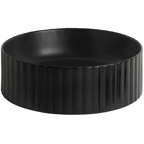 Раковина керамическая Artceram Millerighe OSL010 17 00 40х40 накладная цвет черный без отверстий под смеситель