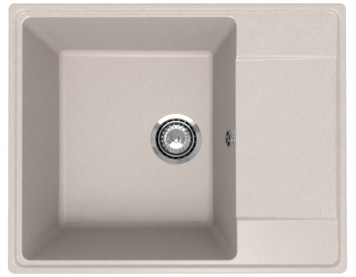 Кухонная мойка Ulgran Quartz Prima 605-10 60х50 цвет бежевый