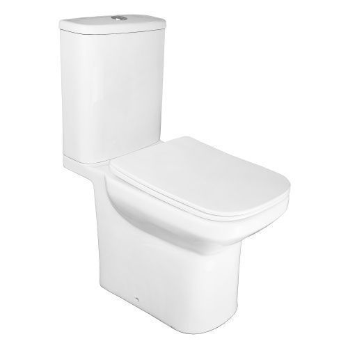 Унитаз-компакт напольный с бачком Azario Wandy AZ-56D белый с сиденьем микролифт безободковый каскадный смыв