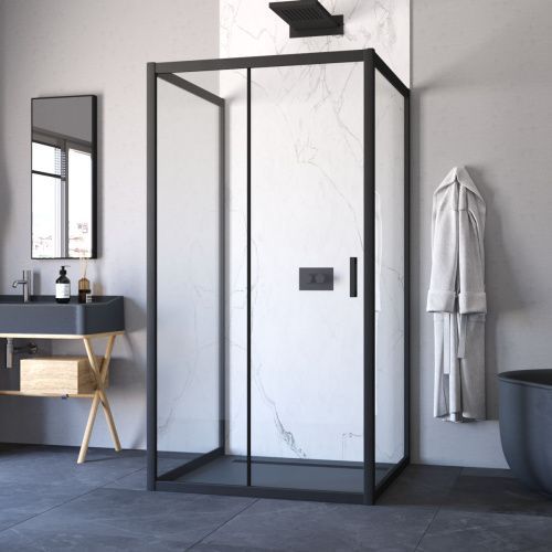 Душевой уголок Vegas-Glass ZP-U TUR+NOVO ZP-U NOVO h2000 120*100 02М crystalvision 120х100 стекло прозрачное профиль черный без поддона