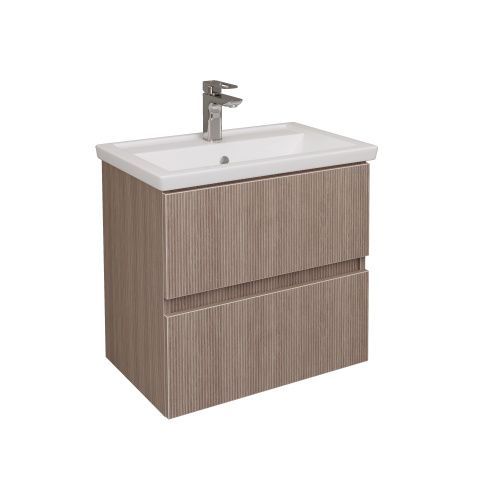 Тумба под раковину Grossman Юнит 2060171 60х40 подвесная цвет коричневый