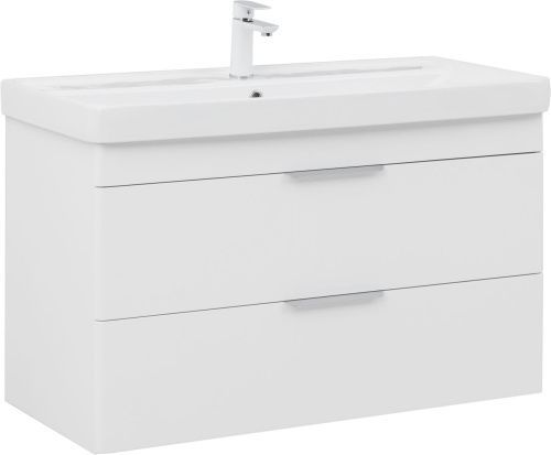 Тумба под раковину Aquanet Ирис new 00339280 100х50 подвесная цвет белый