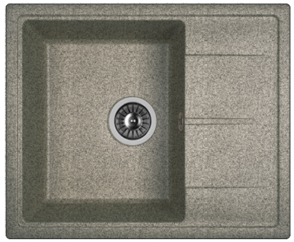 Кухонная мойка Dr.Gans Ника 580 25.070.B0580.409 60х45 цвет серый поверхность матовая