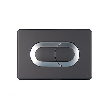 Клавиша смыва пневматическая Oli SALINA 640097 цвет черный/хром