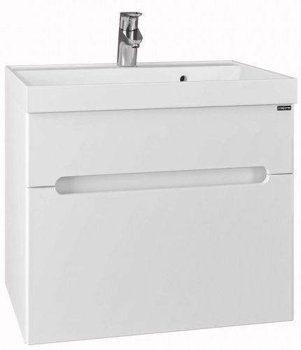 Тумба под раковину СанТа Лондон 224002л 60х40 подвесная цвет белый
