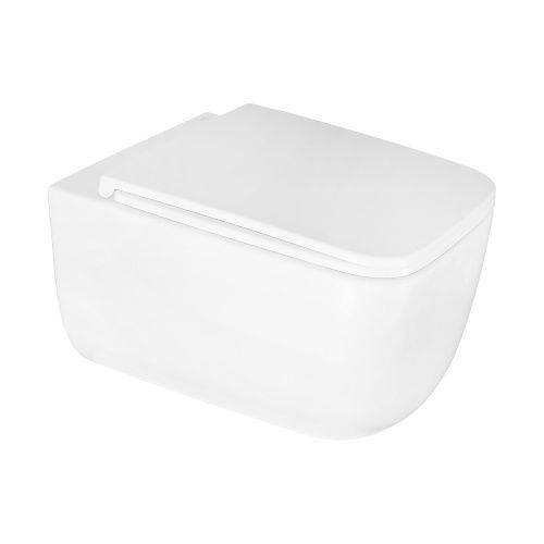 Унитаз подвесной Azario FLAVIA AZ-0076-UQ1 белый с сиденьем микролифт безободковый смыв торнадо