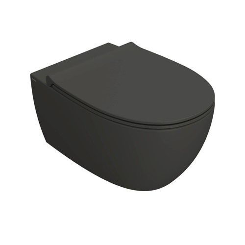 Чаша унитаза подвесная Globo 4ALL MDS03SK цвет черный без сиденья безободковая смыв торнадо