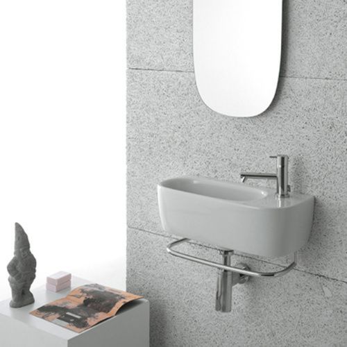 Раковина керамическая Globo Genesis GE046.BI*1 50х20 подвесная цвет белый 1 отверстие под смеситель