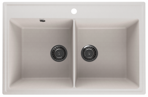 Кухонная мойка Ulgran Quartz Ruma 780-01 80х50 цвет белый поверхность матовая