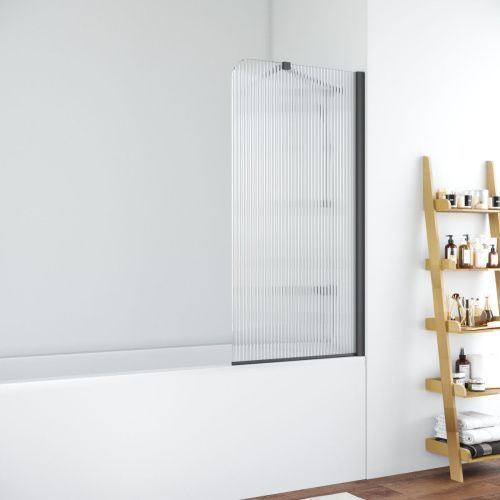 Душевая шторка на ванну Vegas-Glass EV+EV NOVO ST EV ST NOVO 76 02М Moru R 75х140 стекло рифленое профиль черный ориентация правая