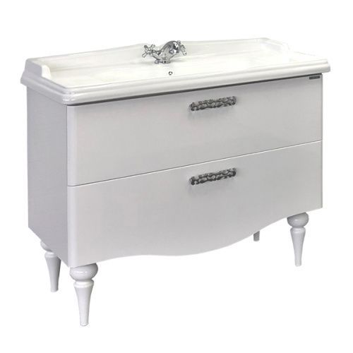 Тумба с раковиной Comforty Монако 00004136346CF 100х50 напольная цвет белый