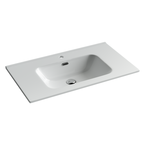 Раковина из сантехнического фарфора Ceramica Nova ELEMENT CN7005 80х50 накладная цвет белый