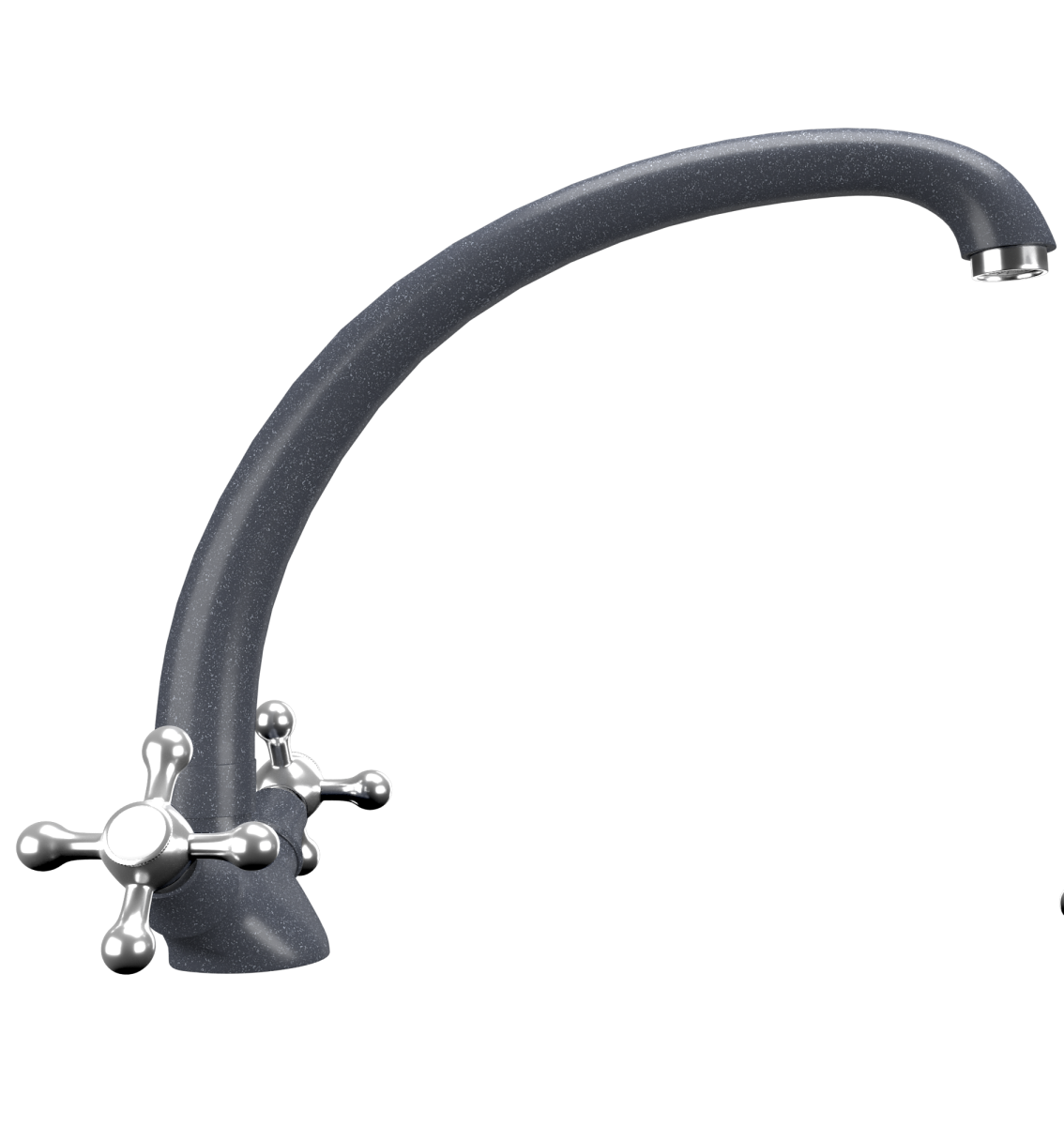 Смеситель для кухни Ulgran Classic U-013-343 на мойку черный