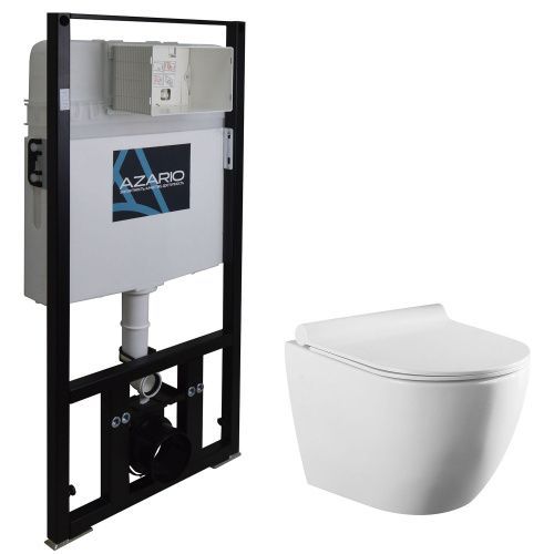 Комплект унитаз с инсталляцией  Azario  AZ-8010-1000+AZ-2196D