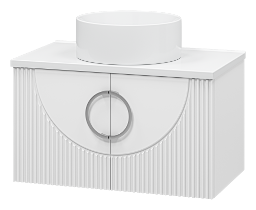 Тумба под раковину Misty Ярина П-Яри-09080-011Я 80х50 подвесная цвет белый