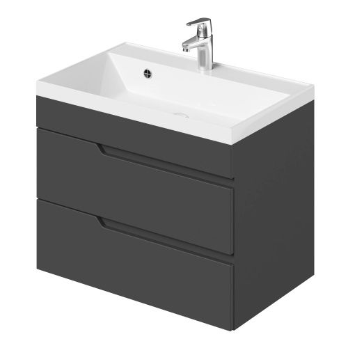 Тумба с раковиной Итана Sky CS00091540 подвесная цвет серый