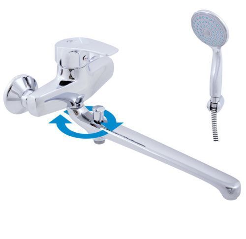 Смеситель для ванны и душа RavSlezak KONGO K057.5/1 настенный хром