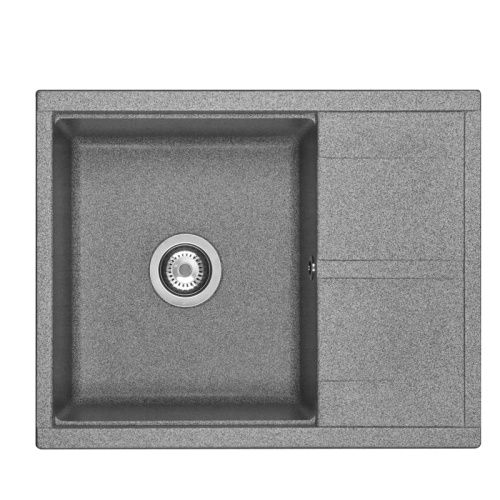 Кухонная мойка Aquaton Делия 1A718632DE230 65х50 цвет серый поверхность матовая