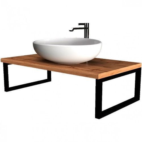 Столешница 1MarKa Grunge Loft У85832 100х50 накладная цвет коричневый