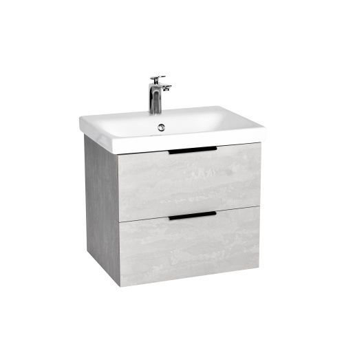 Тумба под раковину Viant Берлин VBER60MDC-T2YP 60х40 подвесная цвет серый