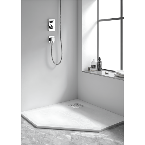 Душевой поддон из искусственного камня RGW Stone Tray 14155099-01-11 90х90 белый без ножек