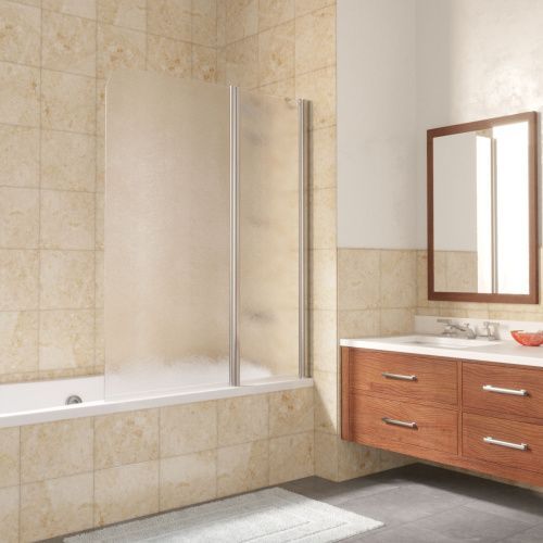 Душевая шторка на ванну Vegas-Glass E2V LUX ST E2V LUX ST 115 08 02 R 115х150 стекло рифленое профиль хром ориентация правая