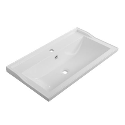 Раковина из искусственного камня Cezares GIUBILEO CZR-800/450-LV-MR-FS 100х50 подвесная цвет белый 1 отверстие под смеситель