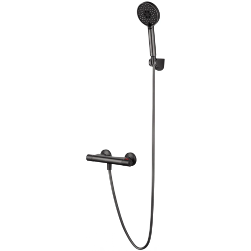 Смеситель для душа Wonzon & Woghand Inn WW-B2005-A-BGG настенный серый с термостатом