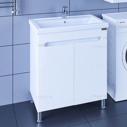 Тумба под раковину СанТа Лондон 224016 70х40 напольная цвет белый