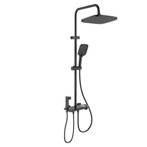 Душевая стойка Berges Pulsar 075013 настенная цвет оружейная сталь